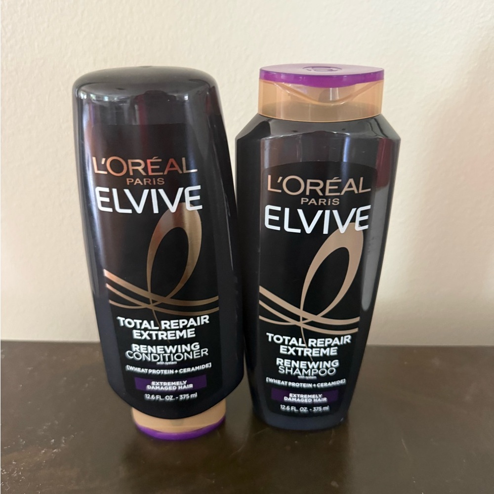 NWT L'Oreal Elvive Total Repair Extreme Shampoo and Conditioner